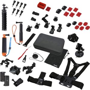 Actioncam Mount Set Sport Xl - Kit De Fixation Sport Xl - Pour Cam&eacute;ras DU2018Action Et Gopro - 49 Pi&egrave;ces[SHY9290411] - Neuf