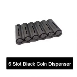 Distributeur de stockage de pièces de monnaie Euro Portable à 6 fentes,porte-monnaie européen,collecteur avec ressort pour serveur domestique,pièces de monnaie,tirelire sûre - Type Black #B - Neuf
