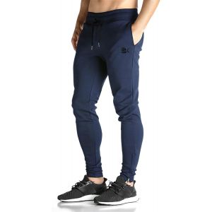 Jexnovashop-Pantalon De Jogging Zipp&eacute; Pour Homme Pantalons Sport Avec Poches Pantalon Surv&ecirc;tement En Coton Fitness Pour Hommes - Neuf