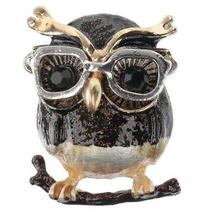 Broche Hibou En Forme De Femme Vintage Mode Corsage Bijoux Accessoire Pour Un Usage Quotidien * 2,2 Cm 1set - Neuf