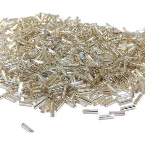 Lot De 3300 Perles De Rocaille En Verre De 6 Mm,Tubes Et Baguettes,Perles De Rocaille,(Doublure Argentée) - Neuf