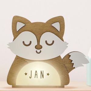 Vintiun Veilleuse B&eacute;b&eacute; Personnalis&eacute;e, [4 Mod&egrave;les] Lampe Veilleuse Enfant De Renard - Cadeau Bebe Naissance Personnalis&eacute; - Lampe De Chevet Chambre, Decoration Chambre Bebe, Garcon Et Filles - Neuf