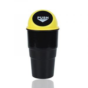 Petite poubelle universelle pour voiture, 20 x 6,5 x 9 cm, jaune - Neuf
