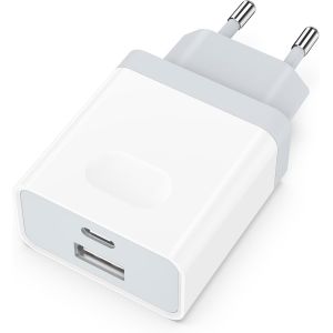 TRAHOO-Chargeur USB C, Rapide Prise USBC Replacement for iPhone 16 15 14 13 12 11 Pro Max SE XS XR 8 Plus, Galaxy S23/S22/S21, 20W Adaptateur Embout Type C Secteur Alimentation Multi Bloc 01 - Neuf