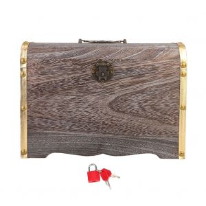 Boite De Rangement A Bijoux En Bois De Style Retro Classique Avec Serrure (Tres Grande Taille) - Neuf