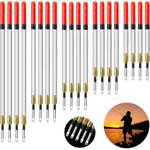 20 Pcs/5 Tailles Flotteurs De Pêche,11/13/15/17/19cm Accessoires De Pêche Wagglers Tube De Pêche Droit Transparent Pour La Pêche En Eaux Profondes Appâts Suspendus Dans La Couche D'eau Cible - Neuf