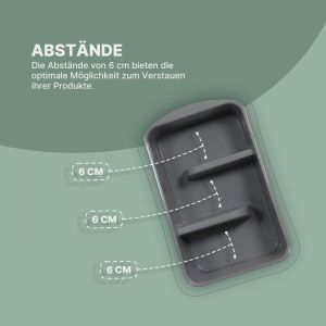 Lot De 4 Organiseurs De Cuisine Avec 3 Compartiments-Bo&icirc;te De Rangement Pour Soupes De Sacs,M&eacute;langes D'&eacute;pices,Etc.,Syst&egrave;me De Rangement Pour Aliments-Plastique - Neuf