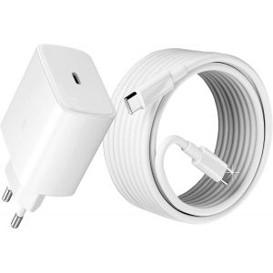45W Usb C Chargeur Super Charge Rapide Pour Samsung Galaxy S25, S25+, S24 Ultra, S24+, S23+, S23Fe, S22, S21, S20, Note20/10+, A55, A53, Tab S9 S8 S10+, Prise Secteur Usbc Adapteur Avec 2M Câble - Neuf