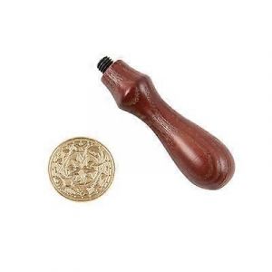 Ventes Promotionnelles Tampon De Cire,Kit De Tampon De Sceau De Cire Vintage Poignée En Bois Et Timbre De Scellement De Tête En Laiton Pour Enveloppes De Mariage Invitations Style Coeur - Neuf