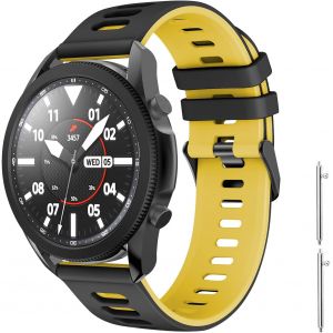 Watch Gt Active Strap, 22mm Soft Silicone Sport Strap For Huawei Watch Gt 2 46mm/Huawei Watch Gt 2 Pro/Gt 2e/Gt/Gt Active/Galaxy Watch 46mm/Watch 3 45mm - Neuf