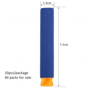 400pcs 7.2cm Soft Safety Eva Foam Recharge Balls Fl&eacute;chettes Pour Enfants Toy Gun (Bleu Fonc&eacute;) - Neuf