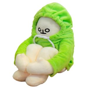 Poup&eacute;e Banane De 15 Pouces, Jouet Banane En Peluche Manwith Magnet Jouet En Peluche Changeant Dr&ocirc;le, Jouet De D&eacute;compression, Vert - Neuf