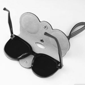 2pcs Pu Cuir Lunettes De Soleil Sac De Rangement Portable Lunettes Porte-Lunettes Pour Femmes Hommes - Neuf