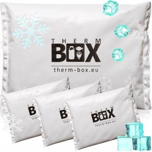 Checarzhn--No1-Lot De 4 Blocs Réfrigérants Professionnels Pour Glacière - 450 G - Réutilisables Blanc - Neuf