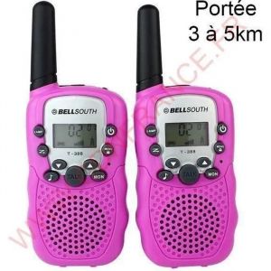 Talkie walkie - Non sp&eacute;cifi&eacute; - Mod&egrave;le non sp&eacute;cifi&eacute; - 22 canaux - &Eacute;cran LCD - Port&eacute;e 3 &agrave; 5 km - Neuf