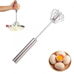 En Acier Inoxydable Semi-Automatique Fouetter Ensemble, 2024 Main, Poussez Le Batteur À Oeufs Mélangeur, Mélangeur Rotatif Pour La Cuisine, La Cuisson - Neuf