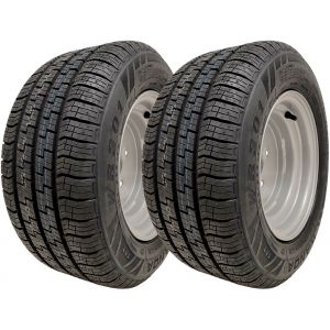 195/55R10C Wanda WR301 Trailer Wheels 4 x 100 PCD High Speed 750kgs (Set of 2) - Neuf