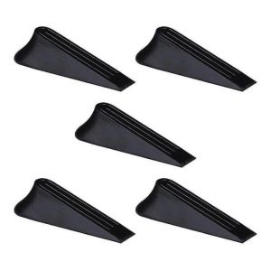 Butée de porte en caoutchouc ¿ Cale-porte de sécurité pour la maison et le bureau, lot de 5, durable, anti-rayures, empêche les portes de claquer - Neuf