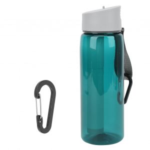 Bouteille D'eau Filtree Avec Paille Filtrante Integree, Purificateur D'eau D'urgence Pour Camping, Vert - Neuf