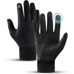 Gants De Vélo, De L'hiver Au Chaud De L'écran Tactile Gants De Sport, Imperméable À L'eau Non-Slip Gants De Course, Idéal Pour Le Vélo, La Moto, Le Ski, Le Snowboard, La Course,Le - Neuf