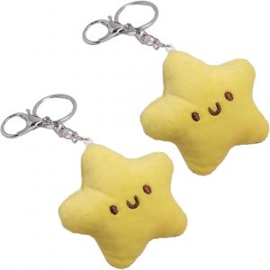 KAL-Porte-Clés Mignons, Poupées Étoiles, Breloques De Sac À Dos, Poupées, Pendentifs En Peluche Petite Étoile, Anneau Porte Clé - Neuf