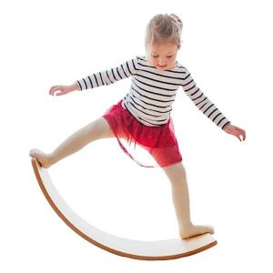 Planche D&iquest;&Eacute;quilibre - Ginger Home - Bois Naturel - 82x30x15 Cm - Jouet Montessori &Eacute;ducatif - Neuf