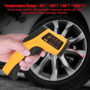 Thermometre Infrarouge Numerique Sans Contact Gm700, Pistolet Laser De Mesure De La Temperature - Neuf