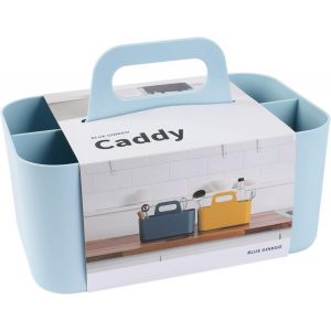 Organisateur Empilable-Caddy Portable Fabriqué en Corée pour Salle de Bain,Bureau,Loisirs Créatifs ou Fournitures Scolaires (Rectangulaire,Bleu) - Neuf