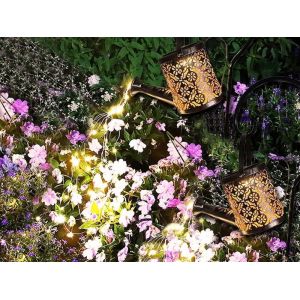 Guirlande lumineuse solaire 36 LED pour arrosoir, décoration de jardin - Neuf