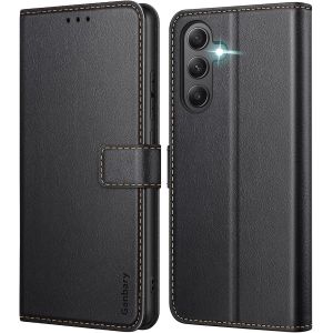 JGD-Coque pour Samsung Galaxy A35 5G, [Housse en Cuir PU Premium] [Etui &agrave; Rabat] [Pochette de Portefeuille], &Eacute;tui de Protection pour Samsung Galaxy A35 5G - Noir - Neuf