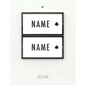 M-e Modern-electronics - 41357 Sonnette Sans Fil Emetteur &eacute;clair&eacute;e, Avec Porte-nom X915542 - Neuf