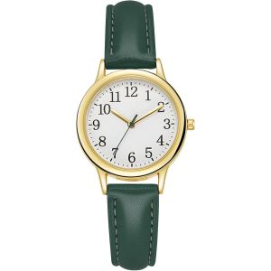 Kalanka-Montre &Eacute;l&eacute;gante Pour Femme, Montres-Bracelets Avec Bracelet En Cuir Pour Femmes, Montre &Agrave; Quartz Analogique &Eacute;tanches, Montre De Tous Les Jours Pour Femmes - Neuf