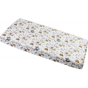 Kalanka-Drap Housse 60x120 Lit Bebe Matelas Enfant Bébé - 100% Coton Fitted Draps Lit Pour Baby Bed Cover Sheets Matela Literie Mattress Couette (Cerf) - Neuf