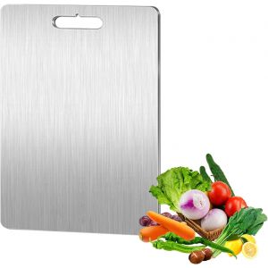 Kalanka-Planche De À Decouper Inox,Planche A Decouper Des Deux Côtés,Planche À Découper Pour Cuisine,Planche À Découper Double Face De Qualité Alimentaire,Facile À Nettoyer,Pour Viande, Légumes, Frui - Neuf