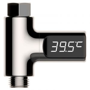 Thermomètre De Douche À Affichage Led, Auto-Générateur De Débit D'eau, Surveillance De L'énergie, Compteur Intelligent Pour Les Soins De Bébé - Neuf