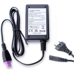 AC Chargeur Adaptateur Secteur d'alimentation 30v Compatible avec imprimante HP Officejet J110 J510K J611, Deskjet 1000 2516 3055A, Remplace 0957-2286, 0957-2290, 0957-2398 - Neuf