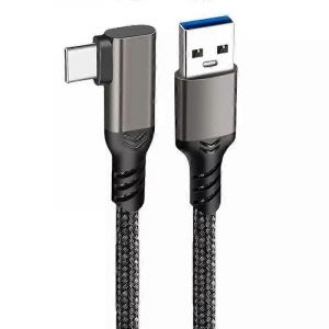 Pour Oculus Quest 1/2 1m 3a Usb3.2 Gen2 C&acirc;ble De Liaison De Charge Rapide Casque Vr Usb-A Vers Usb-C 10gbps - Neuf
