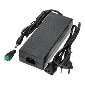 Transformateur d'alimentation enfichable 110/220V AC à 12V DC 120W 10A,Câble 1m et Connecteur Femelle. Installation Intérieure IP20,pour Bande LED,Néon ou Appareils Basse Tension - Neuf
