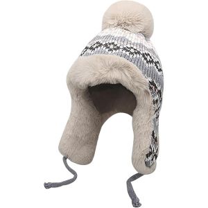 Chapeau D'hiver Chaud, Bonnet De Pilote Gris Avec Cache-Oreilles En Laine, Coupe-Vent Pour Le Ski Et L'équitation En Plein Air - Neuf