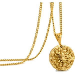 Trahoo-Collier Zodiaque Pour Homme, Collier En Acier Inoxydable Avec Pendentif En Forme De Constellations Pour Homme, Horoscope Astrologie En Relief, Cadeau Pour Femme Et Homme - Neuf