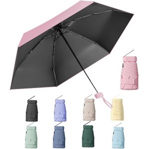 Mini Parapluie De Voyage, Petit Parapluie Uv, Parapluie De Poche, Parapluie Pliable, Parapluie De Poche Portable, Parasol Portable (Appartement) - Neuf