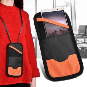 Tuban Outdoor Multifonction Nylon Telephone Portable Carte de Credit Passeport Sac Portefeuille (Orange) - Neuf