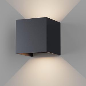 Applique Murale Interieur/Exterieur 12w Avec Angle De Faisceau Réglable Appliques Murales Led 4000k Blanc Naturel,Etanche Ip65 Applique Anthracite - Neuf