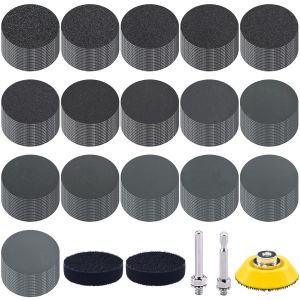 240 Pièces Disques De Ponçage 50mm Disques Abrasif Papier De Verre Sec À L'eau Feuilles Abrasives Grain 60-10000 Pour Bois Métal Miroir Bijoux Polissage - Neuf