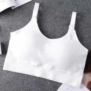 Soutien-Gorge Sans Couture Pour Femmes,Bonnet Complet,Respirant,Sans Fil,Confortable,Pour Dormir,Course &Agrave; Pied,Fitness,Haut De Sport De Haute Qualit&eacute;.White.Taille Libre - Neuf