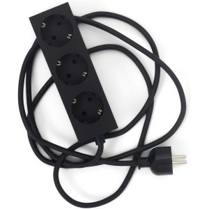 Power Bar Multiprise avec base magn&eacute;tique de 5 m, noir, pratique, &eacute;l&eacute;gante avec 3 connecteurs magn&eacute;tiques, triple sortie magn&eacute;tique, Power Strip &agrave; 3 voies - Neuf