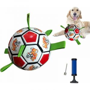 Jouet Pour Chien Balle Chien Indestructible Ballon Pour Chien Increvable Ballon Chien Balles Interactives Pour Chien Les Chiens Jouent À L'intérieur Et À L'extérieur , Envoyer Une Pompe À Air - Neuf