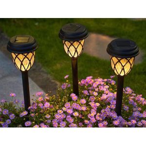 Lot De 6 Lampes Solaires De Jardin Blanc Chaud - Neuf