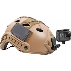 MEVRONISSHOP-Support de Casque en Aluminium NVG Compatible with GoPro Hero 12 11 10 9 8 7 6 5 Noir, Xiaomi Yi, cam&eacute;ras d'action DJI Osmo - Neuf