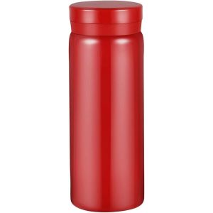 Petites Bouteilles Isothermes En Acier Inoxydable - Jolie Bouteille D'eau Isolée Sous Vide Pour Boissons Chaudes Et Froides (Sans Bpa, Rouge, 200 Ml) - Neuf